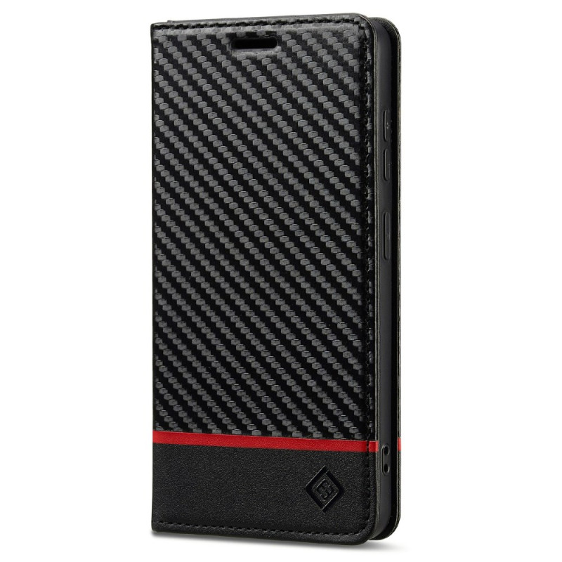 Capa Flip Cover Samsung Galaxy A57 5G Fibra de Carbono