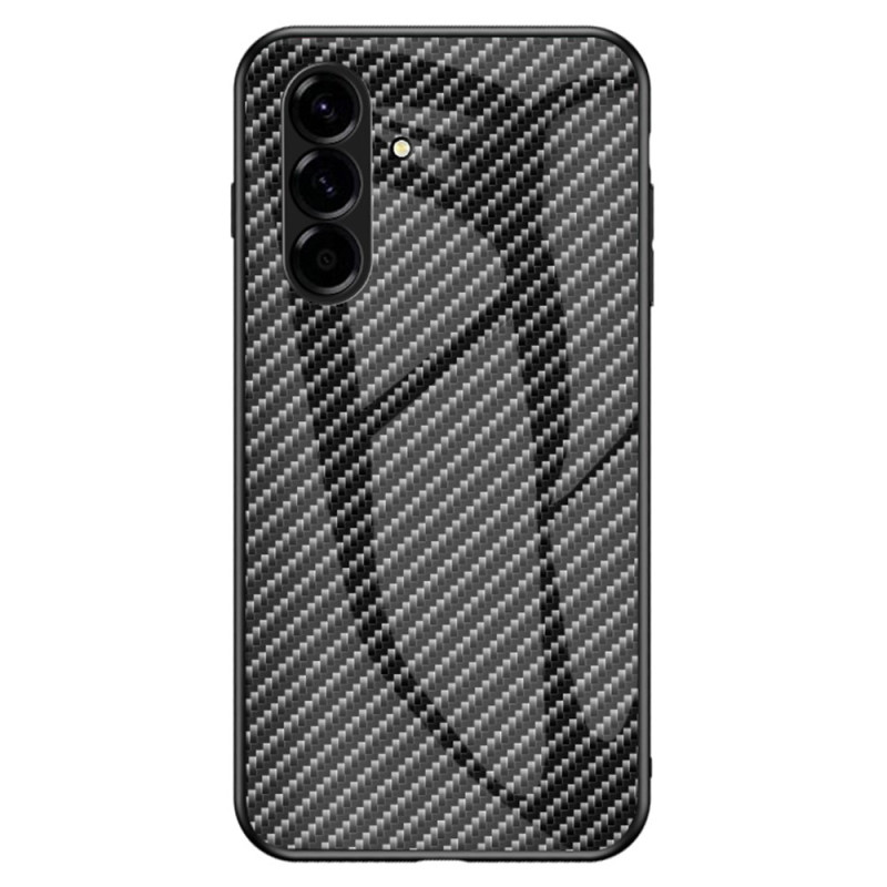 Capa de vidro temperado de fibra de carbono para Samsung Galaxy A57 5G