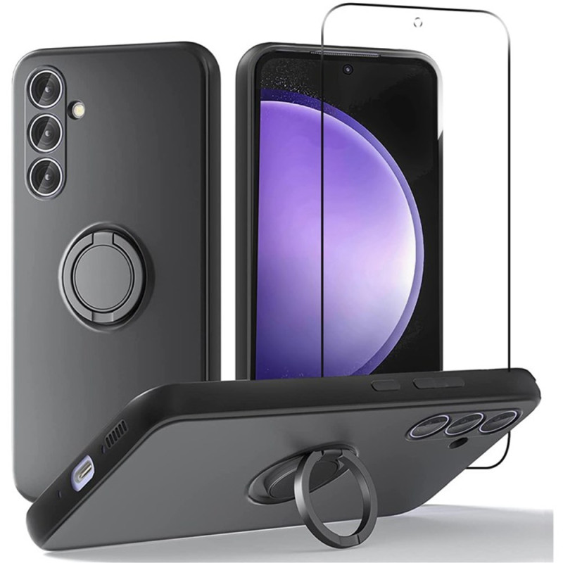 Capa de silicone líquida para Samsung Galaxy A57 5G com protetor de ecrã