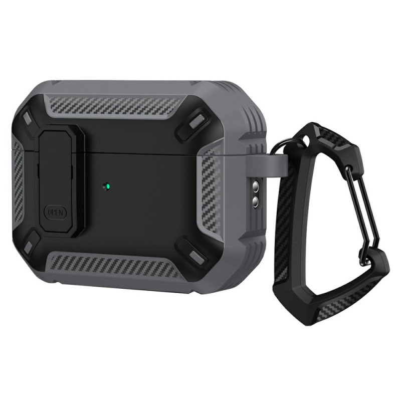 AirPods Pro 3 Ultra Hard Shell com mosquetão