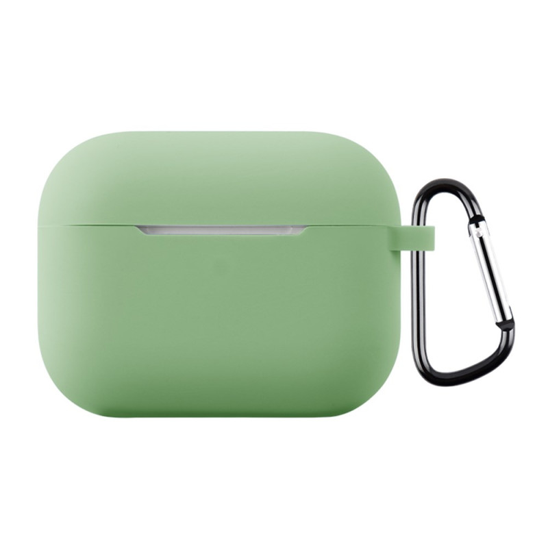 Capa de silicone flexível para AirPods Pro 3 com mosquetão