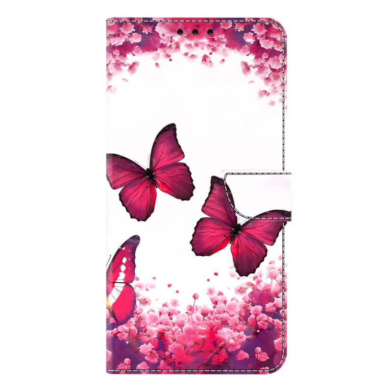Capa Samsung Galaxy A07 5G / 4G Borboletas vermelhas