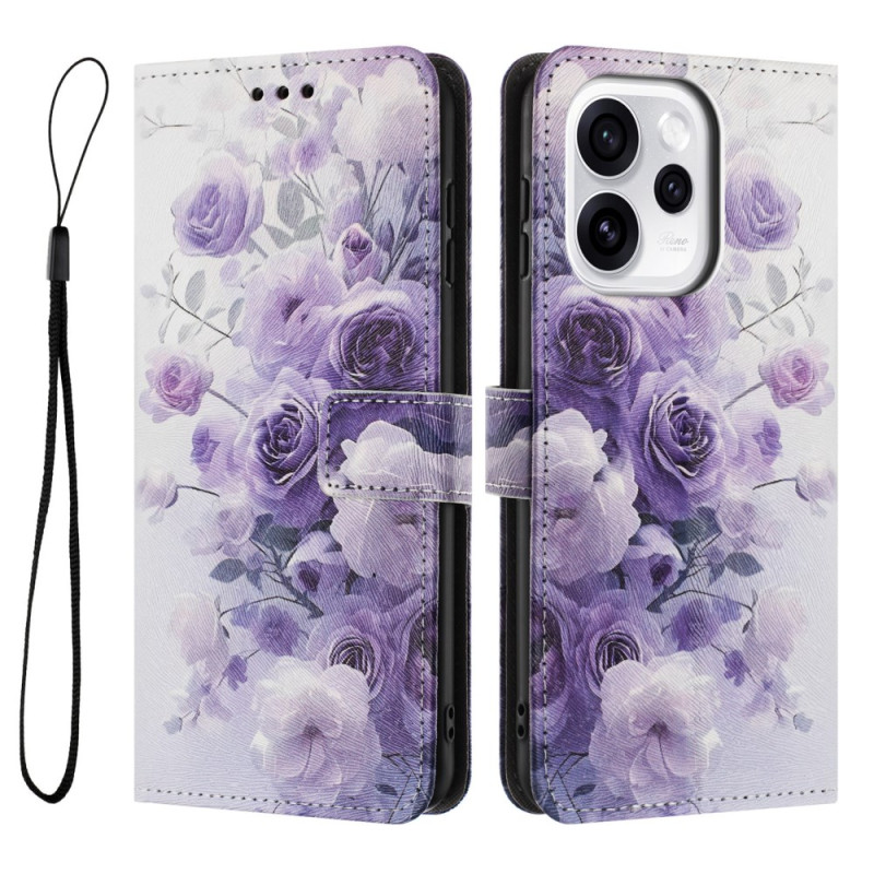 Capa Oppo Reno 15 5G Purple Roses