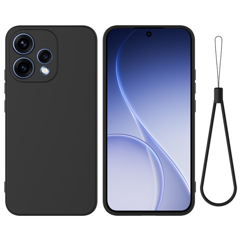 Oppo Reno 15 5G Capa de silicone líquido com correia