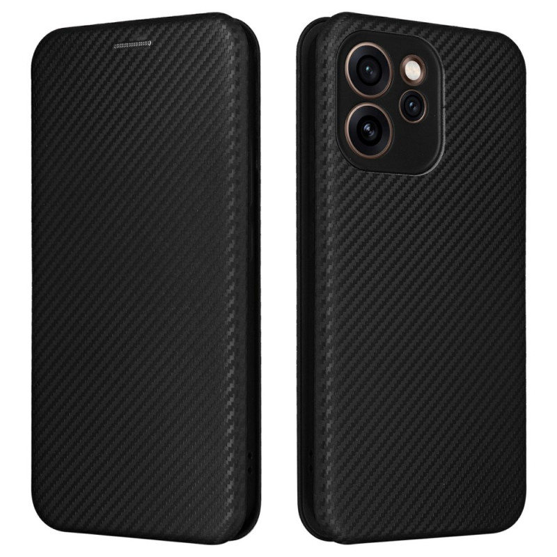 Capa flip Oppo Reno 15 F 5G Textura Fibra de Carbono