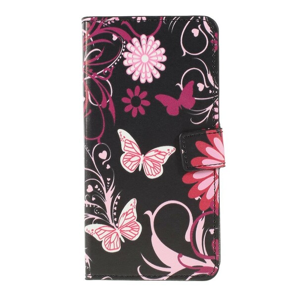 Samsung Galaxy A10 Case Butterflies e Flores