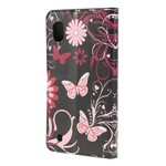Samsung Galaxy A10 Case Butterflies e Flores