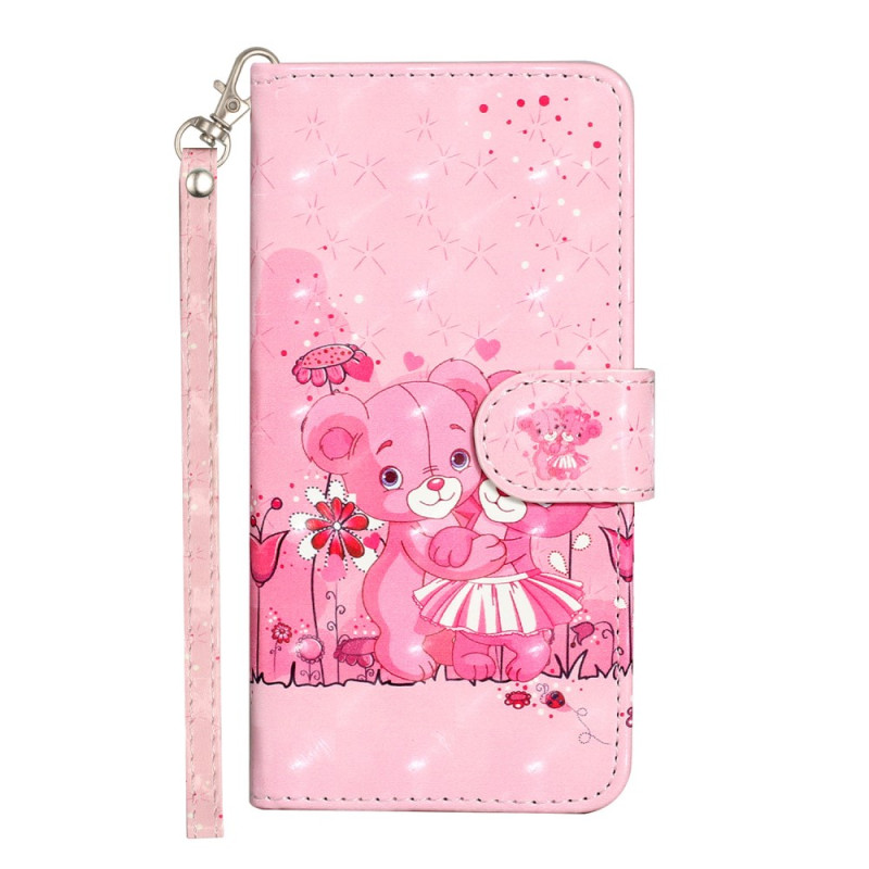 Capa de ursinho de peluche para Honor X7c 5G / 4G / 200 Smart 5G