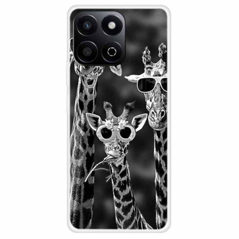Capa com design de girafa Honor X7c 5G / 4G / 200 Smart 5G