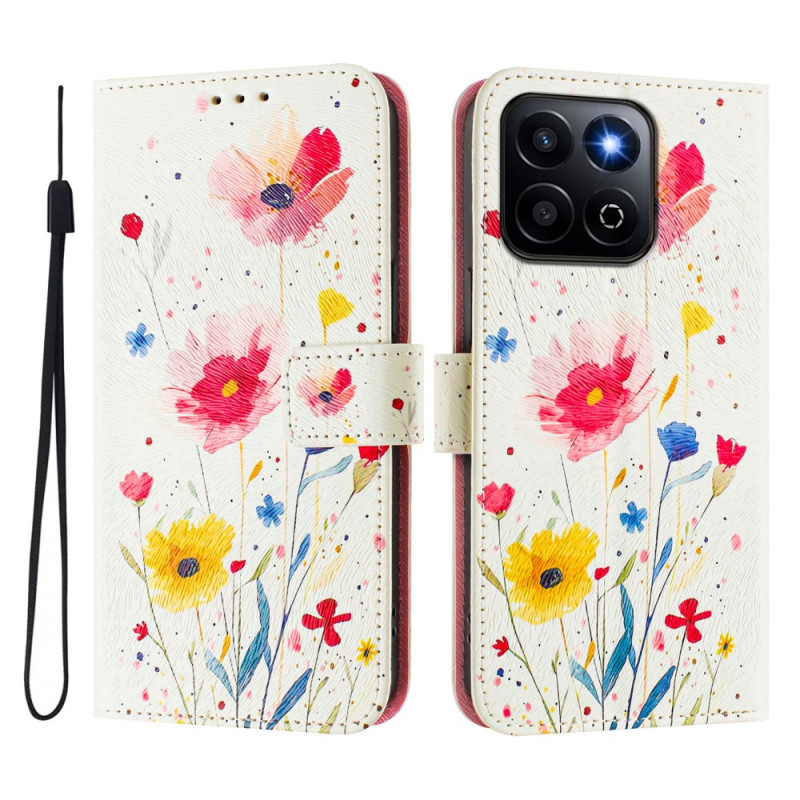 Honor X7c 5G / 4G / 200 Smart 5G Capa de flores de campo