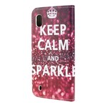 Capa Samsung Galaxy A10 Keep Calm and Sparkle