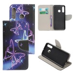 Capa Huawei P Néons Borboletas Smart Z Capa Huawei P Néons Borboletas Smart Z