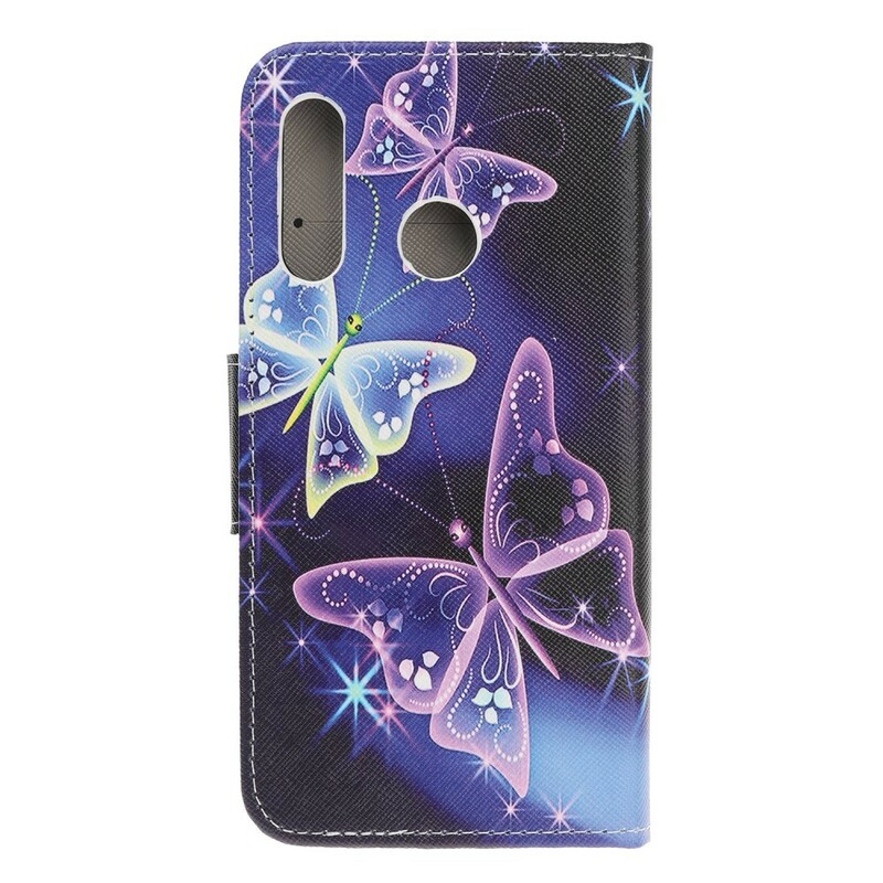 Capa Huawei P Néons Borboletas Smart Z Capa Huawei P Néons Borboletas Smart Z