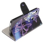 Capa Huawei P Néons Borboletas Smart Z Capa Huawei P Néons Borboletas Smart Z