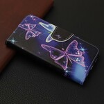 Capa Huawei P Néons Borboletas Smart Z Capa Huawei P Néons Borboletas Smart Z