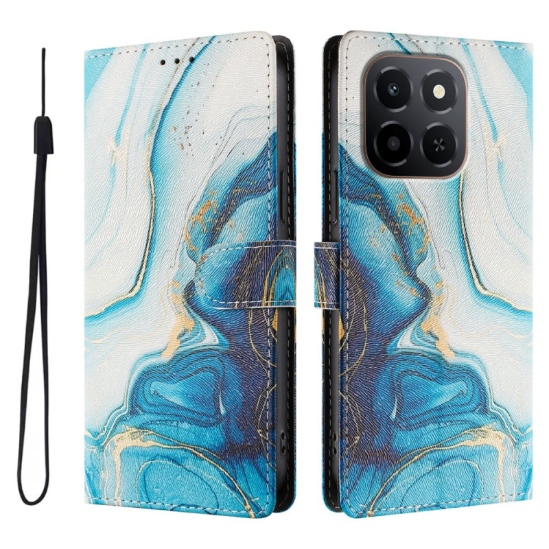 Capa azul mármore Honor X6c 4G / X5b / X5b Plus