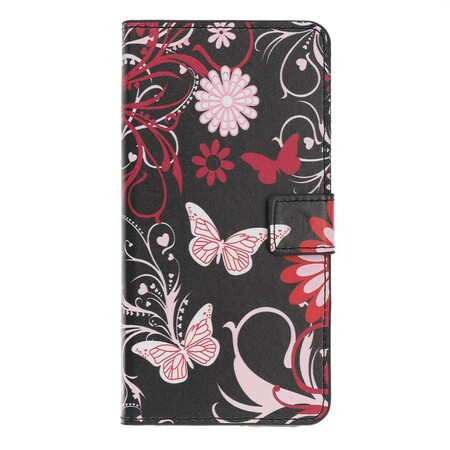 Huawei P Manteiga e Flores de Capa Smart Z