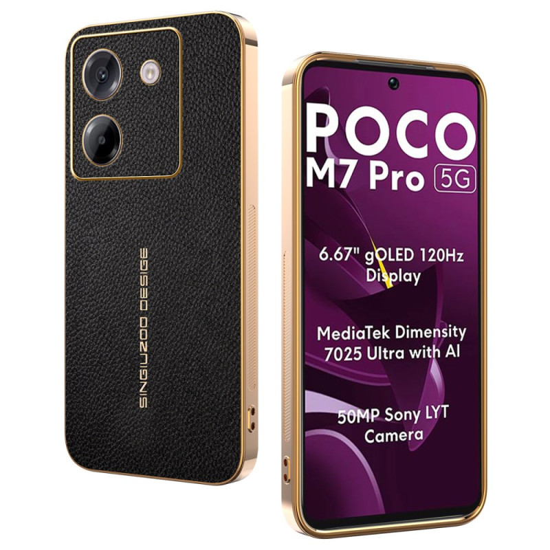 Coque Poco M7 Pro 5G Texture Litchi