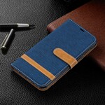 Samsung Galaxy A10 Capa de tecido e efeito pele com alça