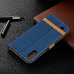 Samsung Galaxy A10 Capa de tecido e efeito pele com alça