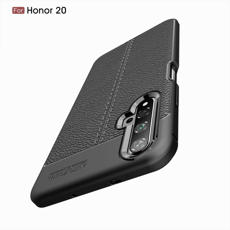 Linha dupla de efeito Honor 20 Lychee Case Lychee