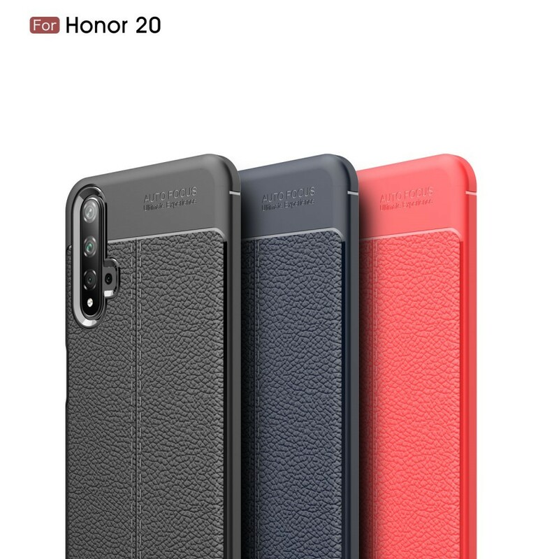 Linha dupla de efeito Honor 20 Lychee Case Lychee