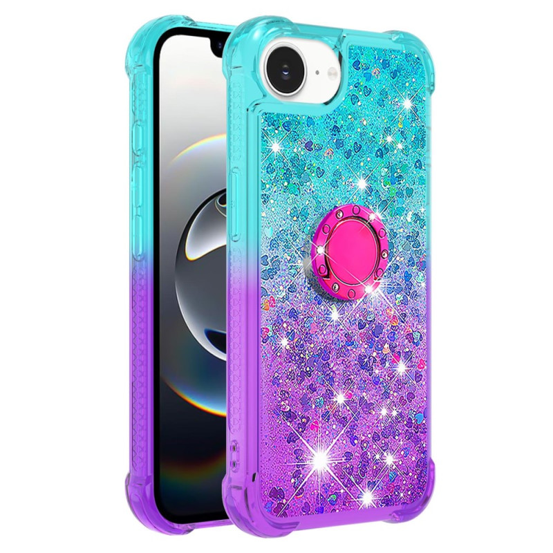 Capa brilhante gradiente para iPhone 17E / 16E com suporte
