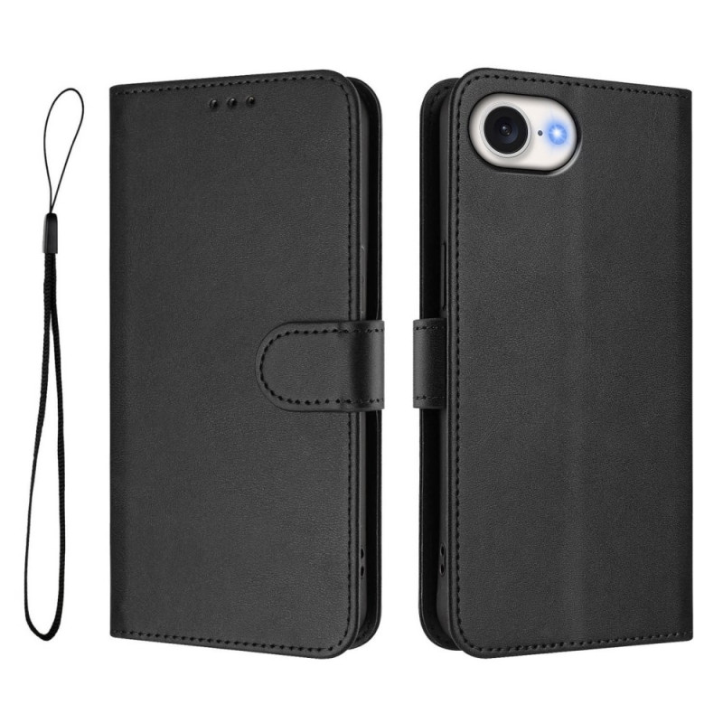 Capa para iPhone 17E / 16E Efeito de couro Bloqueio RFID