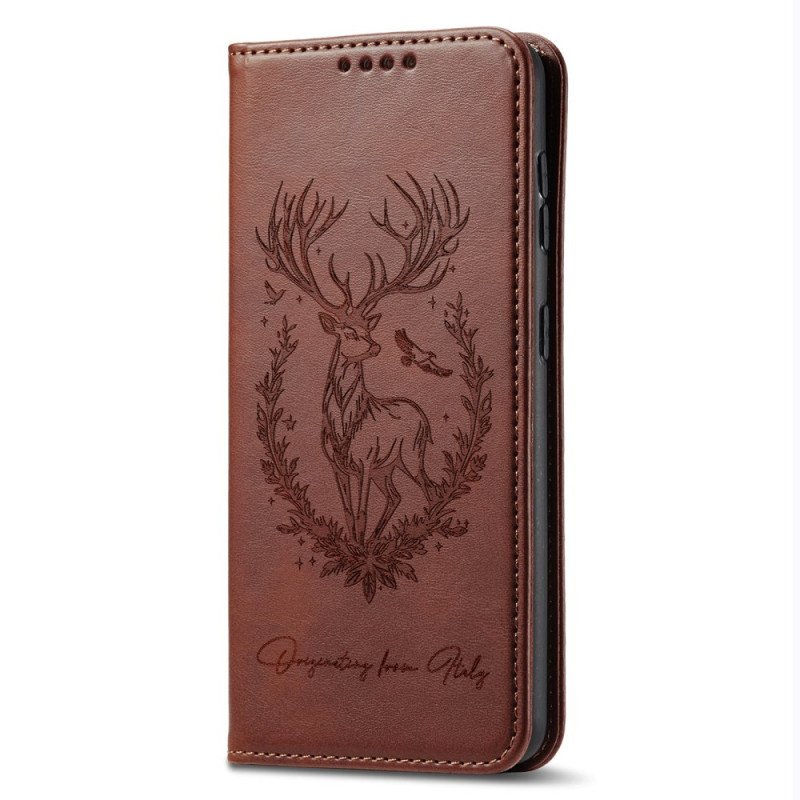 Capa flip para iPhone 17E / 16E Lucky Stag