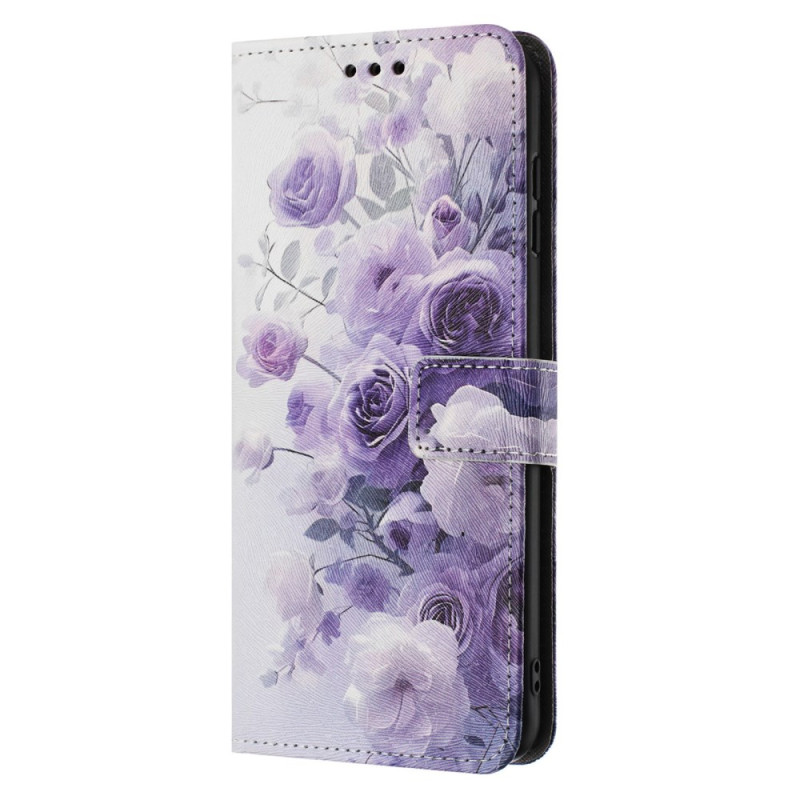 Capa iPhone 17E / 16E Roses Violettes