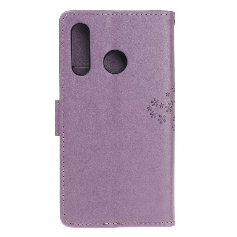 Capa Huawei P Árvore e Corujas com CordÃ£o Smart Z