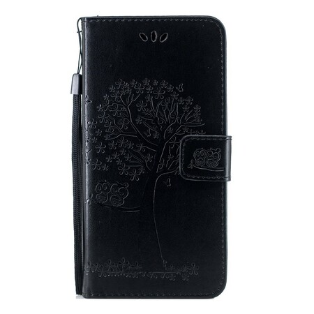 Capa Huawei P Árvore e Corujas com CordÃ£o Smart Z