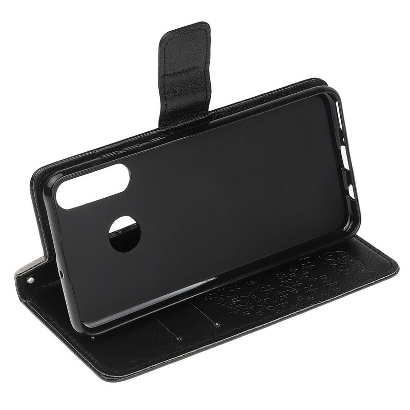 Capa Huawei P Árvore e Corujas com CordÃ£o Smart Z