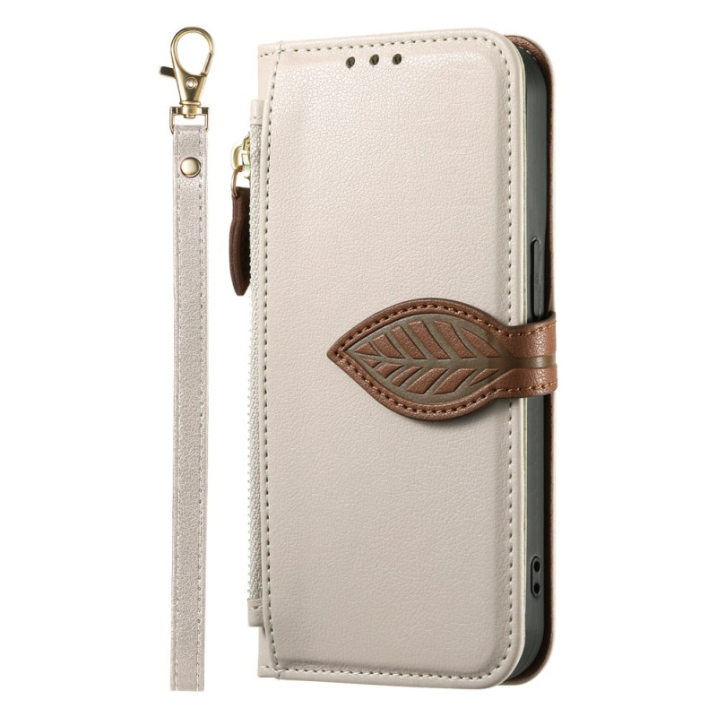 Capa iPhone 17E / 16E Design de folha com fecho