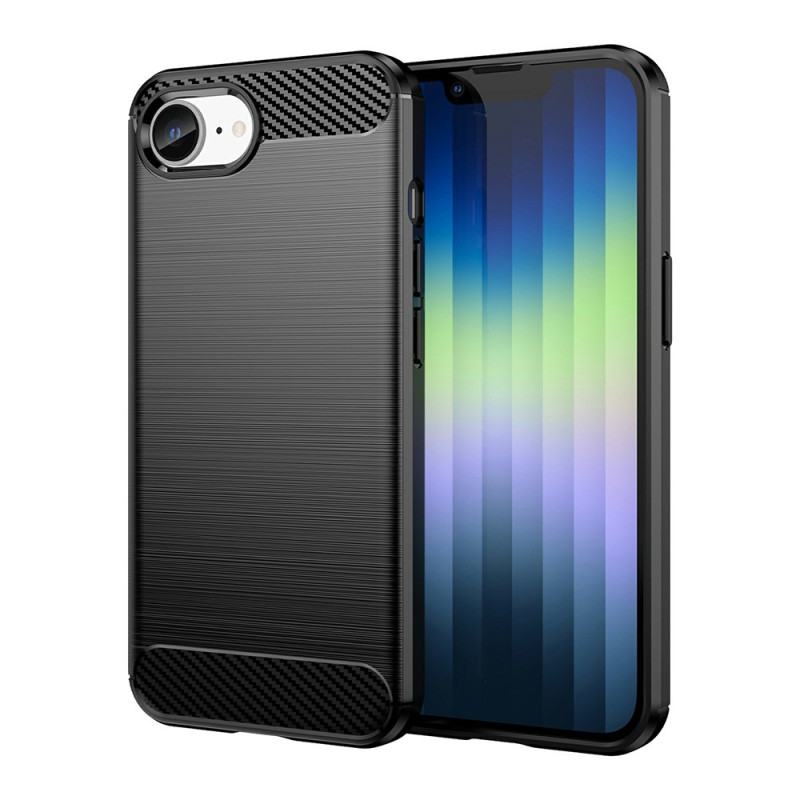 Capa para iPhone 17E / 16E em fibra de carbono escovada