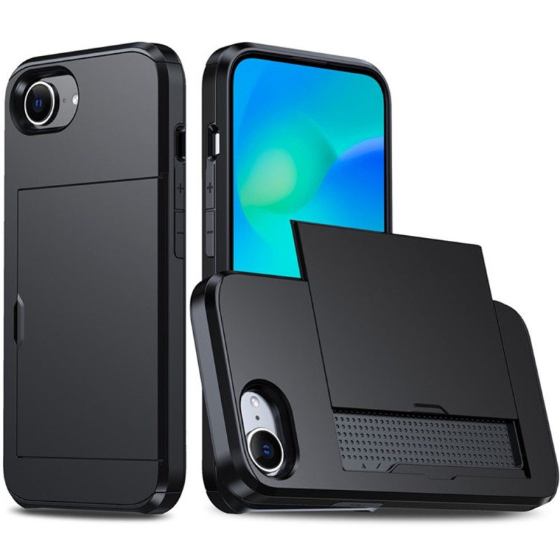 Capa para iPhone 17E / 16E Capa para cartão deslizante AMORUS