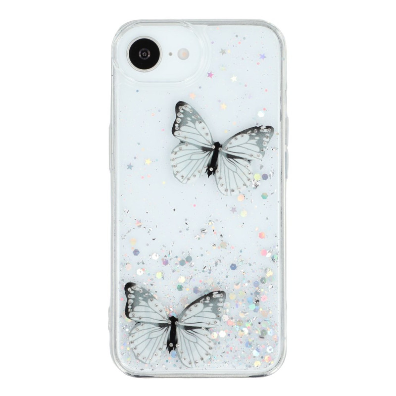 Capa de resina para iPhone 17E / 16E Butterfly