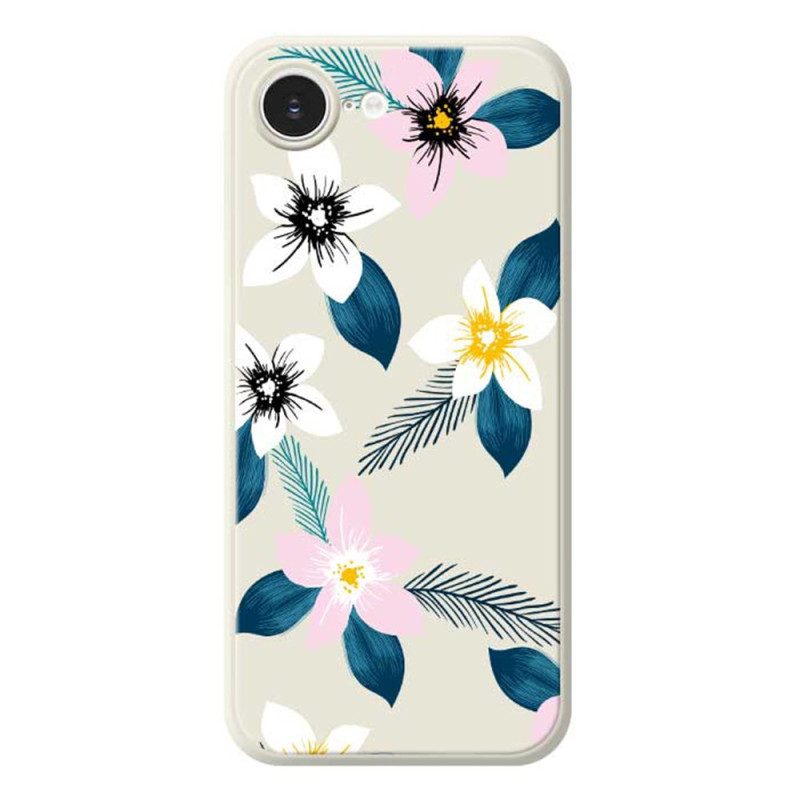 Capa para iPhone 17E / 16E Bordos rectos Floarle
