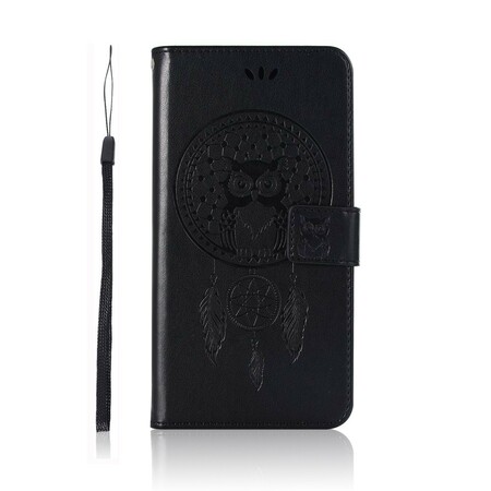 Capa Huawei P Coruja de Efeito Couro Huawei P Smart Z
