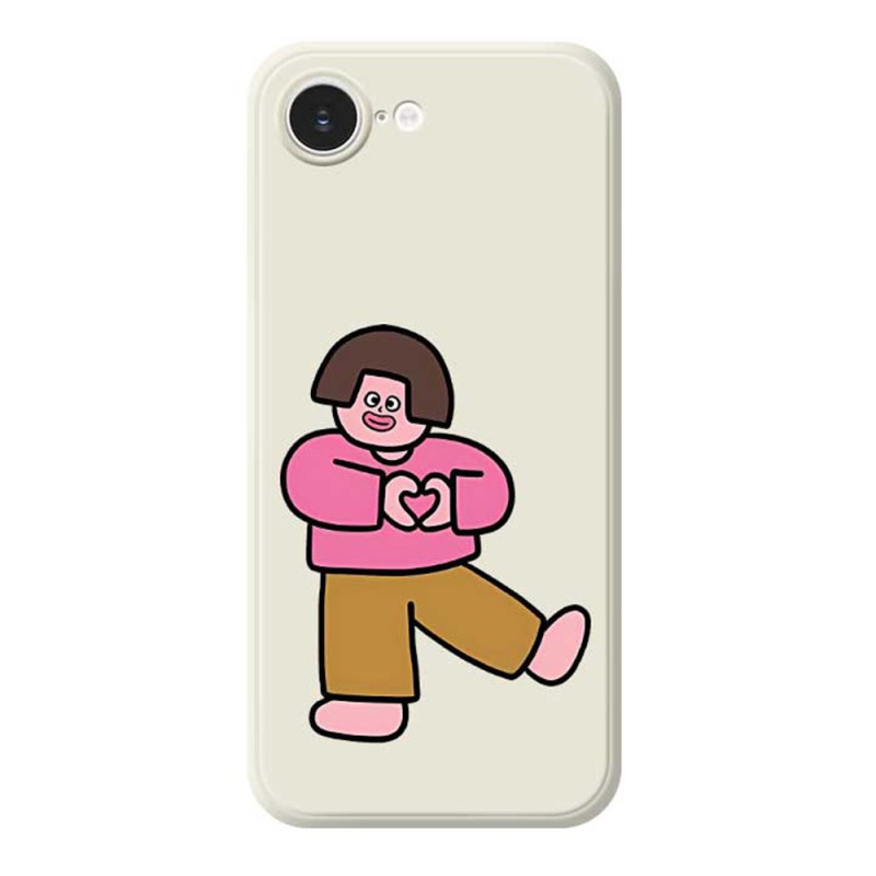 Capa Love Girl para iPhone 17E / 16E com rebordo reto