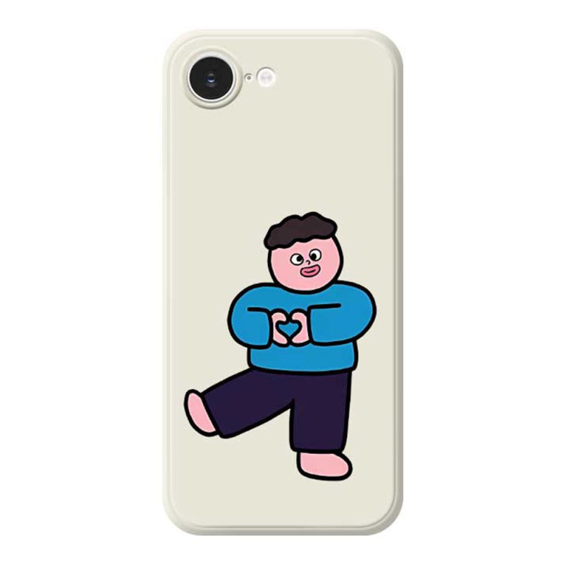 Capa Love Boy para iPhone 17E / 16E com rebordo reto