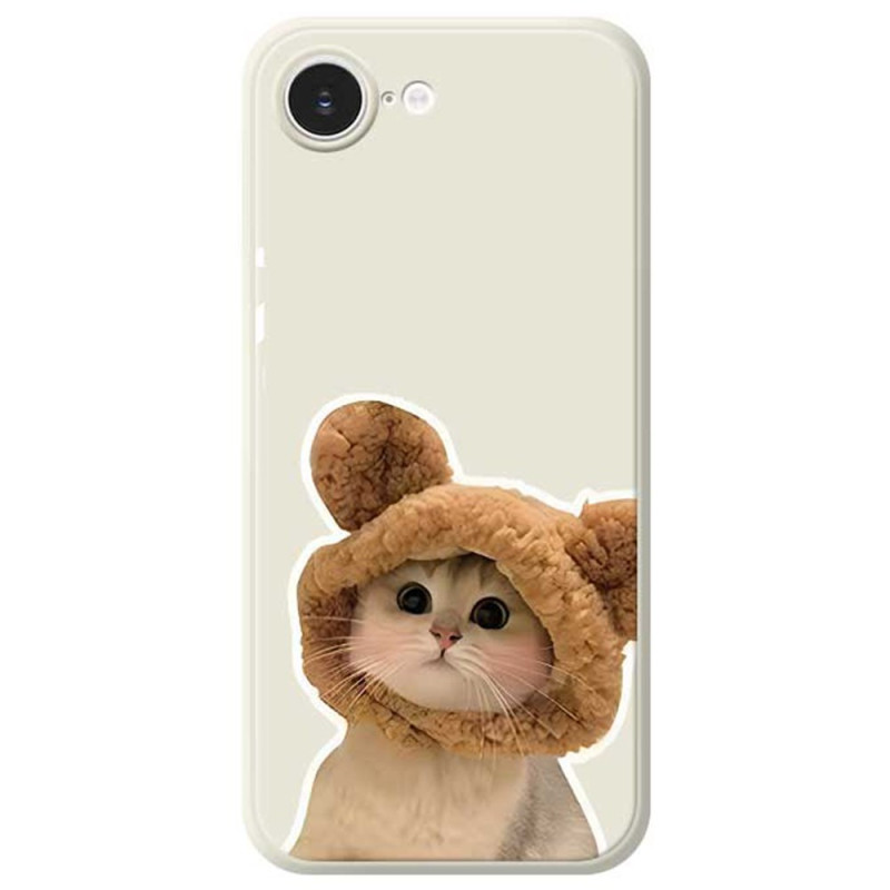 Capa para iPhone 17E / 16E Gato com chapéu