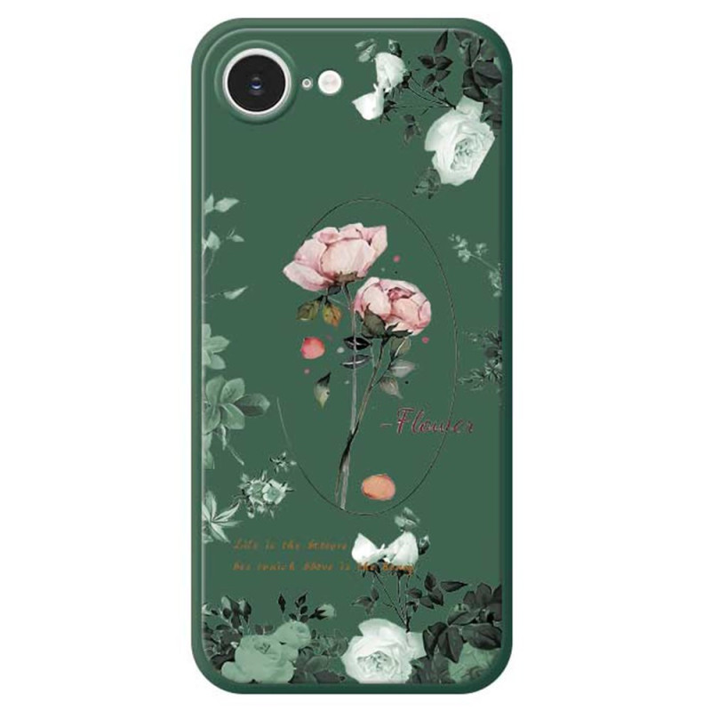 Capa para iPhone 17E / 16E com rebordo reto cor-de-rosa