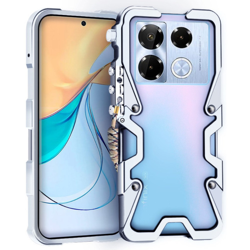Design da capa do Infinix Note 40 Pro Plus Braço mecânico e dissipação térmica