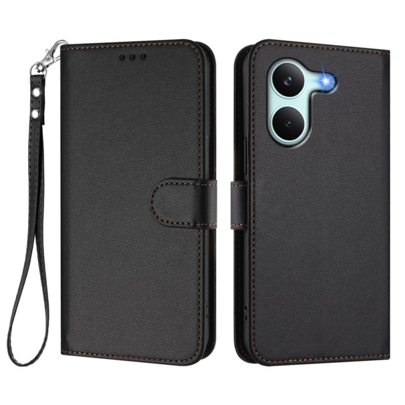 Poco X8 Pro Capa de couro simulada com alça
