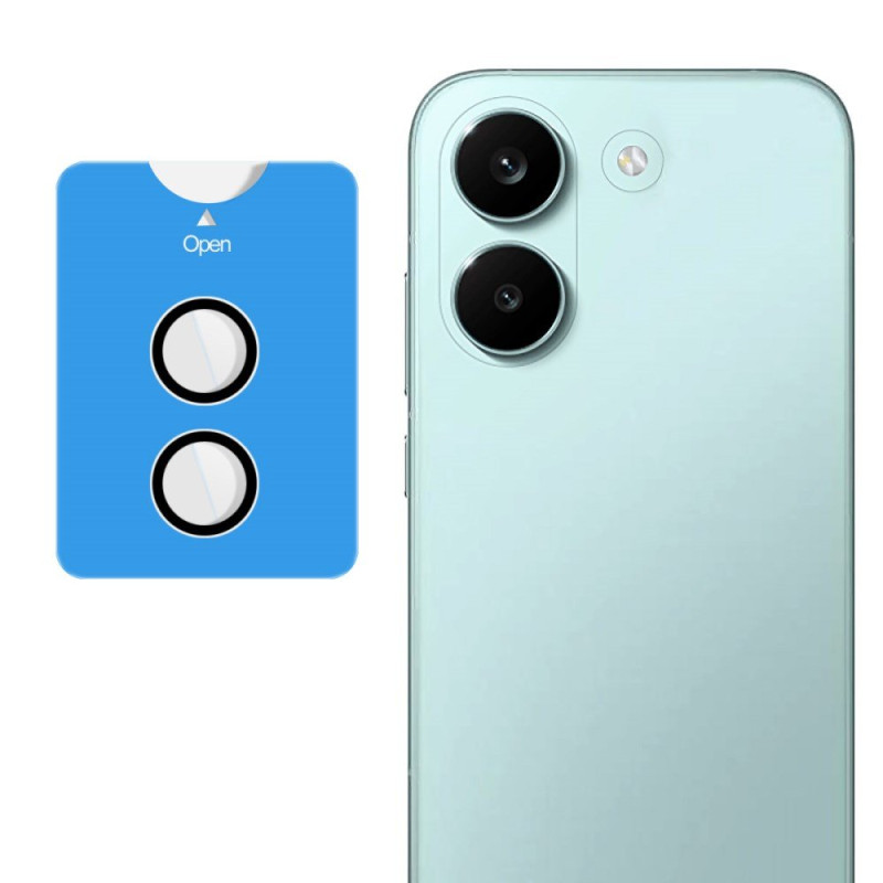Poco X8 Pro 5G Protecção para lente protetora de vidro temperado Moldura de auto-posicionamento (círculos pretos)