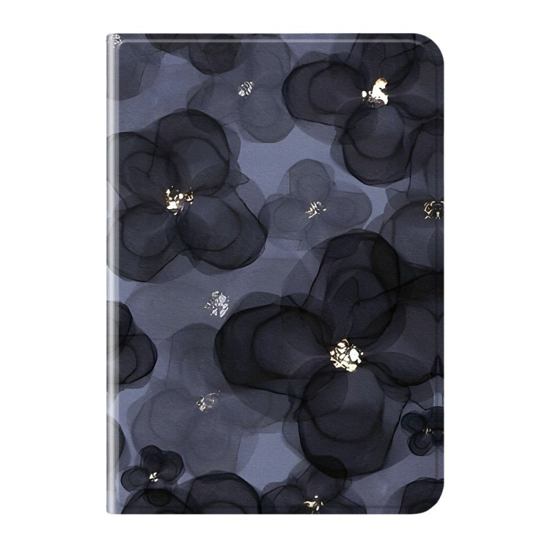 Capa Xiaomi Pad 8 / 8 Pro / 7 / 7 Pro Flores Tinta azul