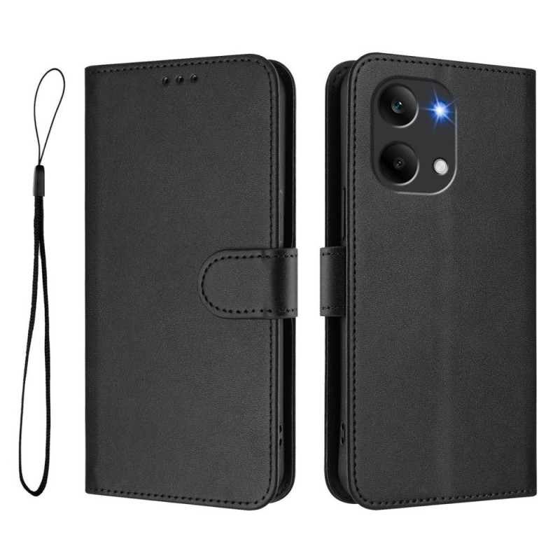 Capa Poco X8 Pro Max 5G Efeito de couro liso (anti-RFID)