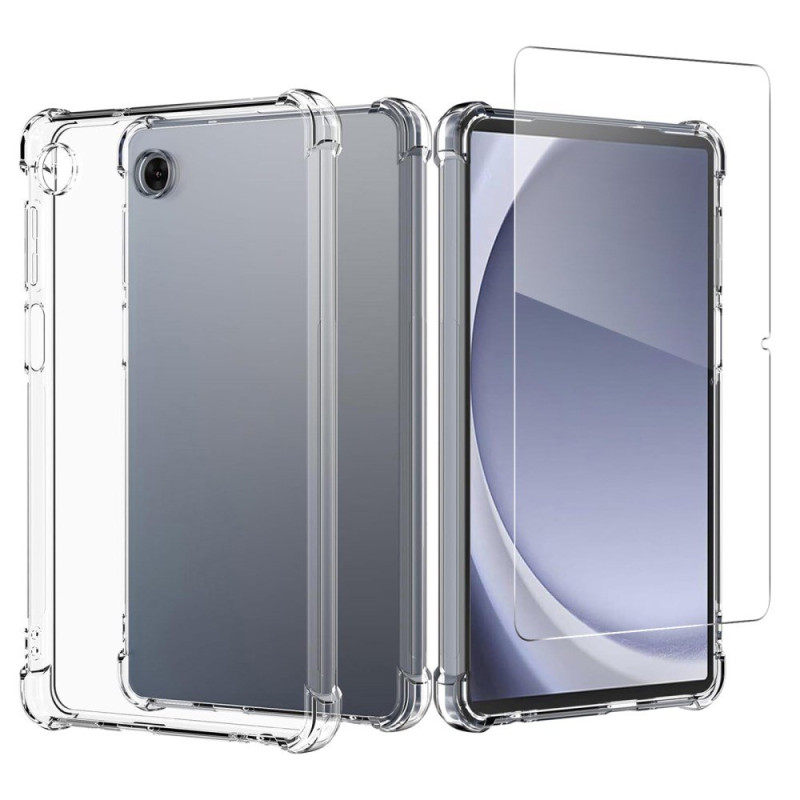 Capa transparente para Samsung Galaxy Tab A11 Plus / A9 Plus com protetor de ecrã