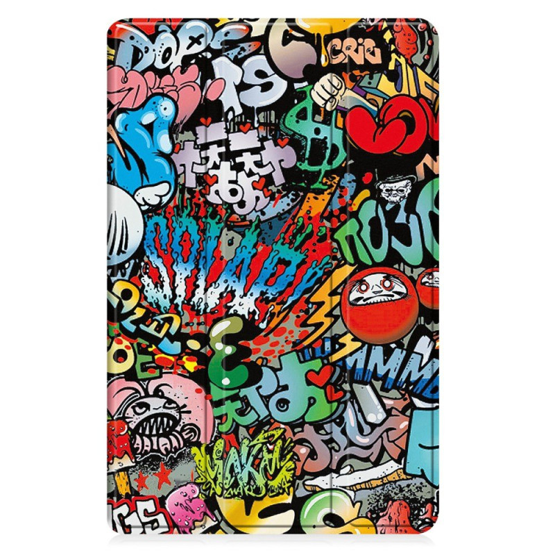 Capa inteligente Samsung Galaxy Tab A11 Plus / A9 Plus Padrão graffiti